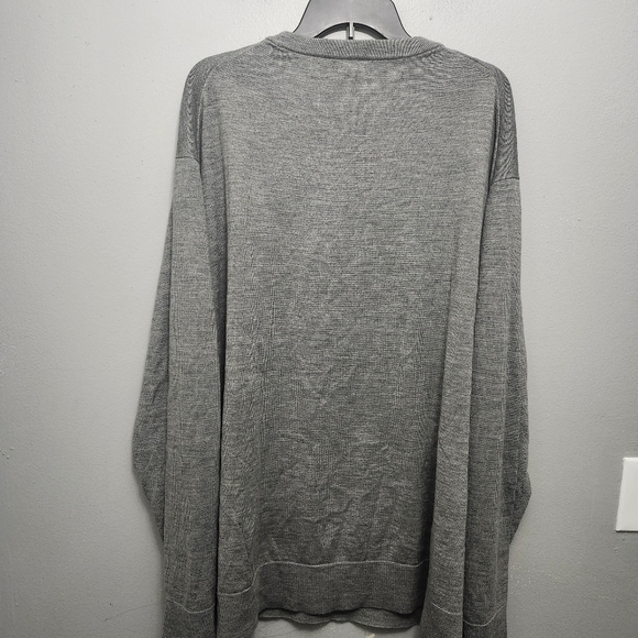 Van Heusen men's wool blend crew neck sweater size 3XL gray long sleeve … - Picture 6 of 7